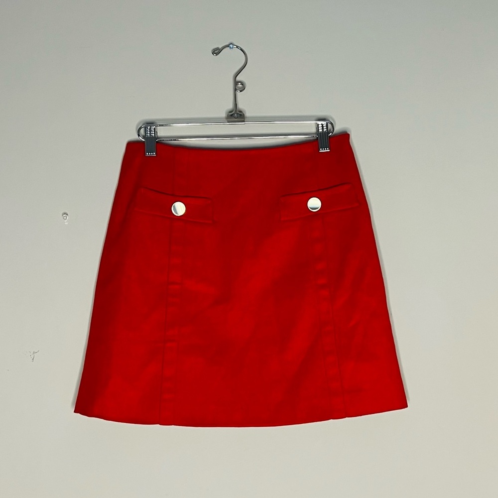 Red Mini Skirt.